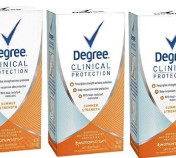 DEGREE DEGREE clinical protection summer strength antiperspirant deodorant, 1.7 Ounce (Pack of 3)