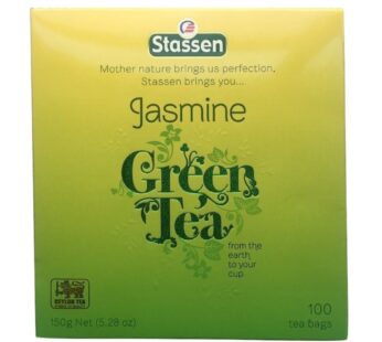 Stassen Pure Jasmine Green Tea, 100 Tea Bags (Pack of 2)