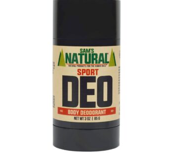 Sam?s Natural Deodorant – Sport – Gifts for Men – Aluminum Free DEO – No phthalates, parabens, sulfates, or dyes – Made in New Hampshire – Vegan, Cruelty Free – 3 oz