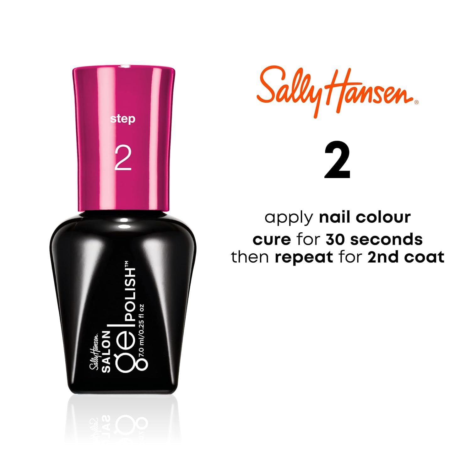 Sally Hansen Salon Pro Gel Nail Polish Lacquer, Rosey Cheeks, 0.24 Fl. Oz. - Image 5