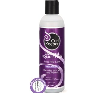 Original Curl Keeper Anti-Frizz Curl Defining Hair Styler (12 Oz) – Lightweight Curl Definer Liquid Gel for All Weather Conditions – Wavy & Curly Hair Products for Women (Cream Alternative)