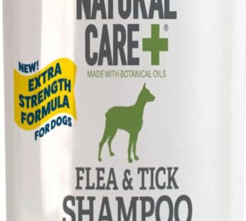 Natural Care Flea and Tick Dog Shampoo – Flea & Tick Treatment for Dogs – Flea & Tick Killer with Certified Natural Oils – 12 Fluid Ounces