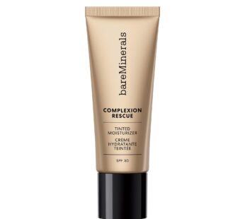 bareMinerals Complexion Rescue Tinted Moisturizer for Face with SPF 30 + Hyaluronic Acid, Hydrating Tinted Mineral Sunscreen for Face, Skin Tint, Vegan (Wheat 4.5)