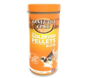 Omega One Goldfish Pellets, Sinking, 2mm Small Pellets, 8 oz
