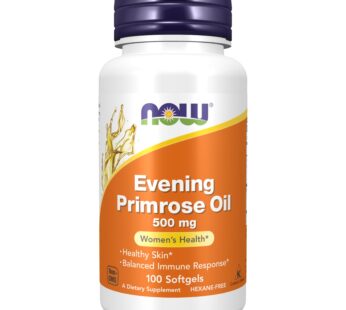 NOW Supplements, Evening Primrose Oil 500 mg with Naturally Occurring GLA (Gamma-Linolenic Acid), 100 Softgels