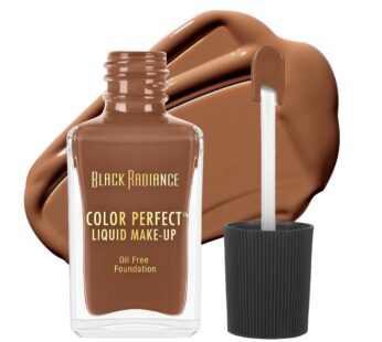 Black Radiance Color Perfect Liquid Full Coverage Foundation Makeup, Brownie, 1 Ounce