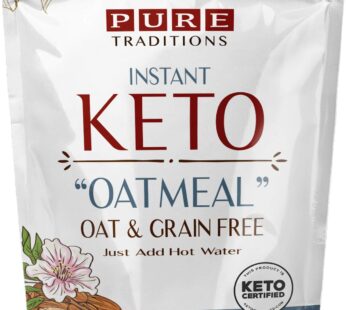 Keto Oatmeal, Instant Hot Cereal, Unsweetened, Certified Paleo, Keto Certified, Gluten & Grain Free (14.1 oz) (1 Pack)