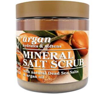 Dead Sea Collection Argan Salt Body Scrub – Large 23.28 OZ – with Pure Oils and Dead Sea Minerals