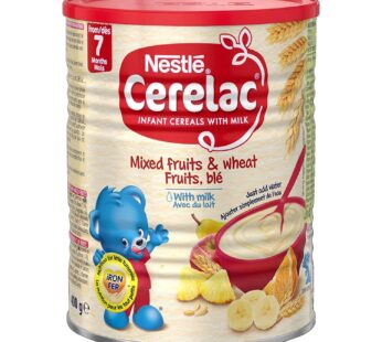 Nestle Cerelac Infant Cereal with Milk from 8 Months Mixed Fruits & Wheat – 14 oz