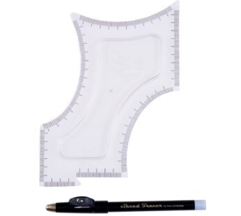 Facial Hair Shaping + Styling Tool | Lining Up & Edging Beard, Hairline, Mustache for Trimmer or Razor | Clear Guide + Bonus Pencil | The Cut Buddy