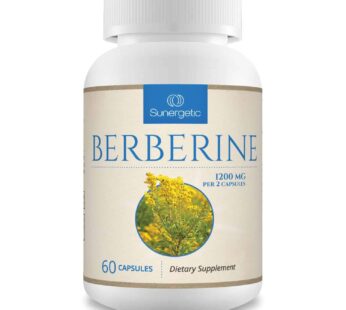 Sunergetic Premium Berberine Supplement – 1200mg of Berberine Per Serving – Berberine HCL Supplement Non-GMO – Immune Support- 60 Berberine Capsules