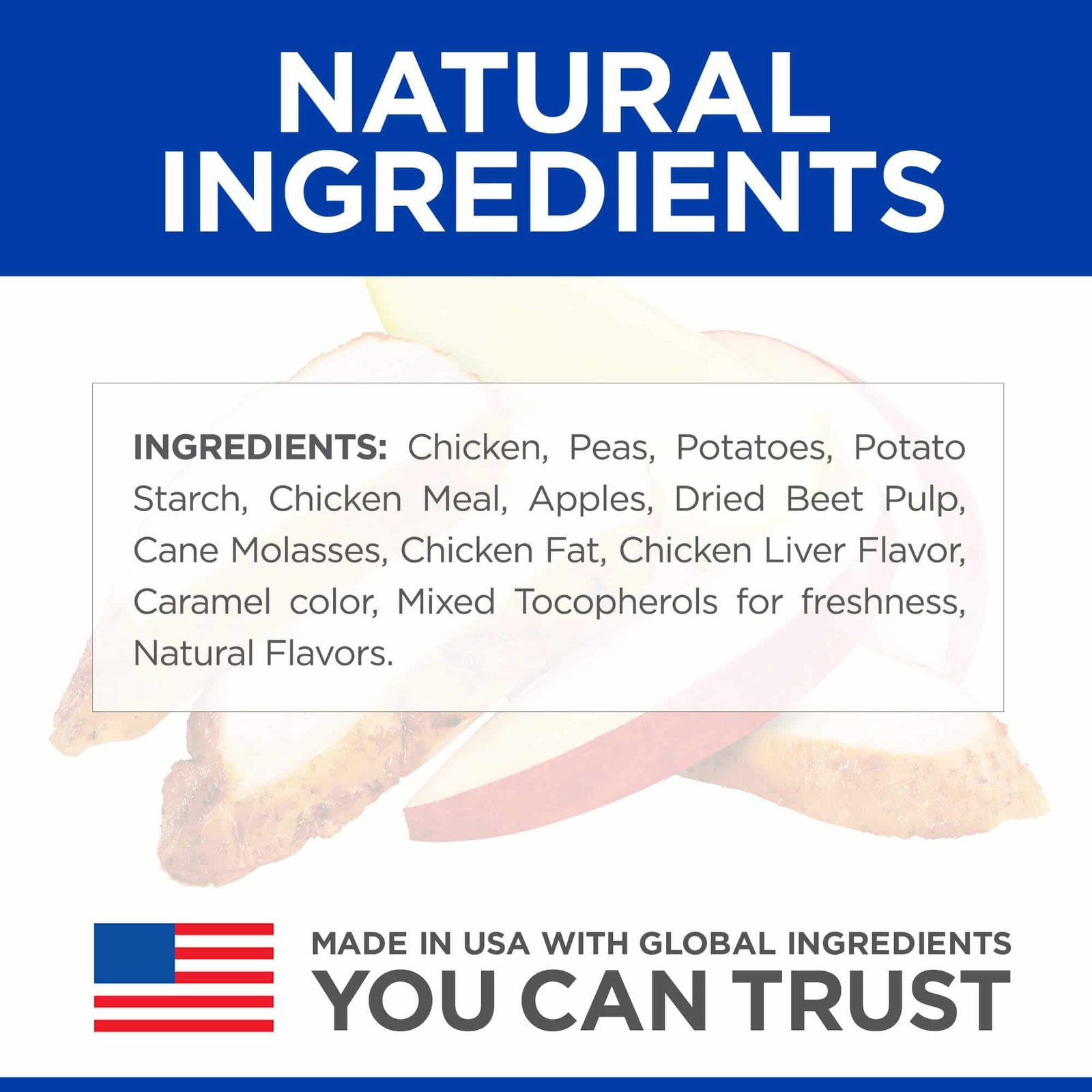 Hill's Grain Free Crunchy Naturals Treats, All Life Stages, Great Taste, Dog Treats, Chicken & Apples, 8 oz Bag - Image 3