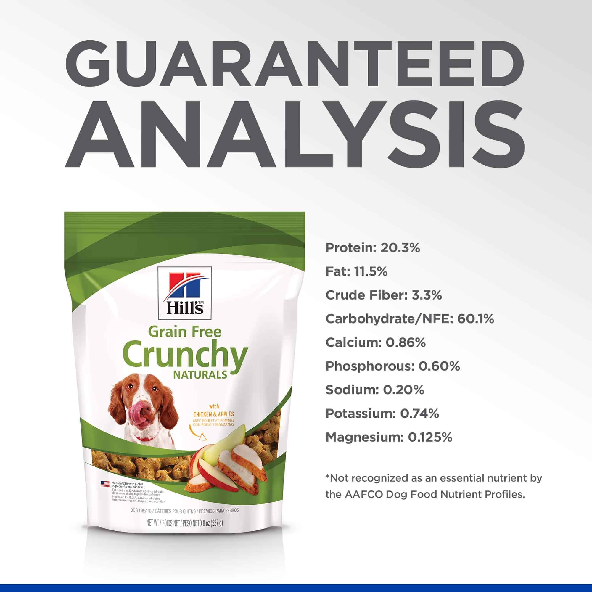 Hill's Grain Free Crunchy Naturals Treats, All Life Stages, Great Taste, Dog Treats, Chicken & Apples, 8 oz Bag - Image 7