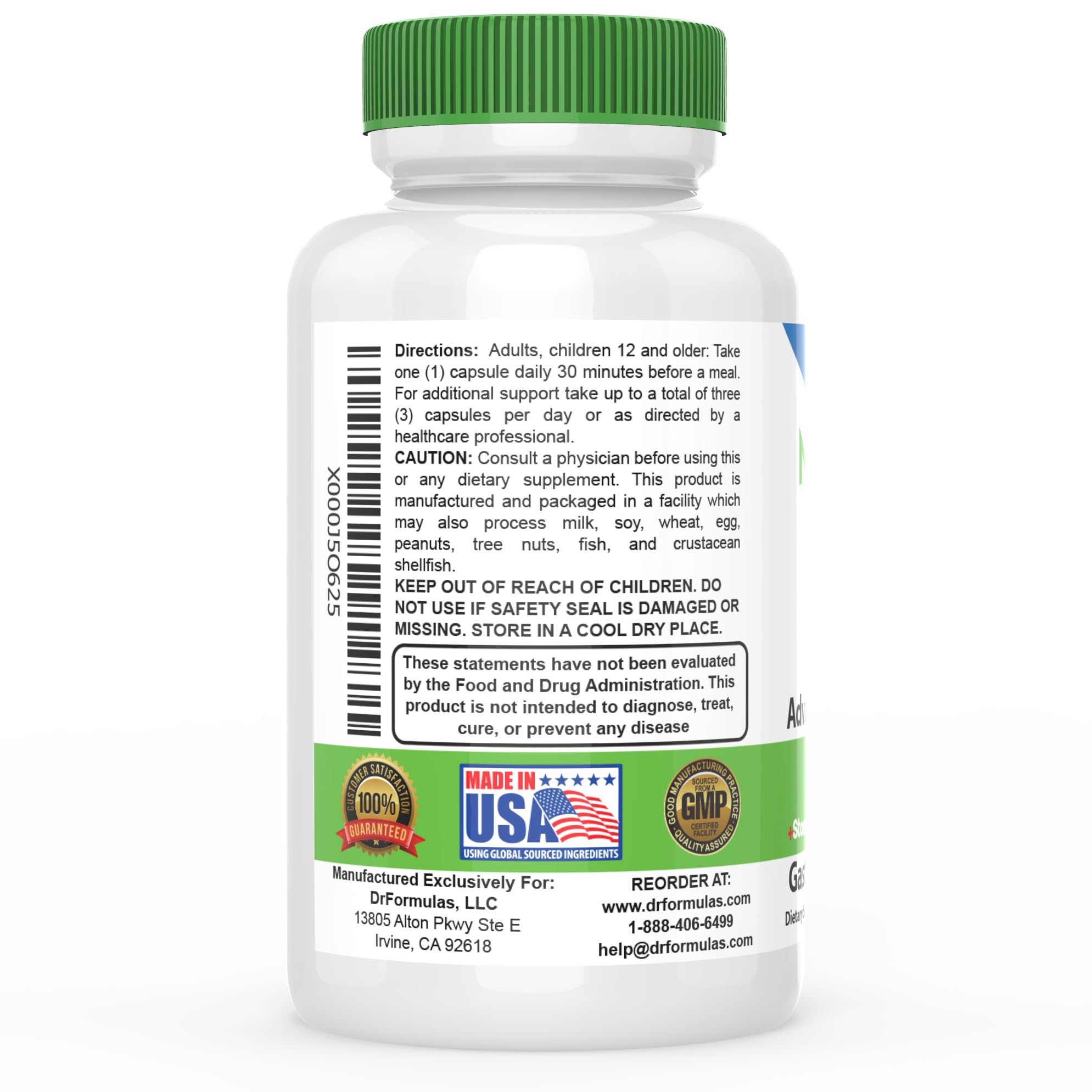 DrFormulas' Best Probiotics for Women & Men | Nexabiotic Multi Probiotic with Saccharomyces Boulardii, Lactobacillus Acidophilus, B. infantis, Prebiotic 60 Count Capsules (Not Pearls) - Image 3