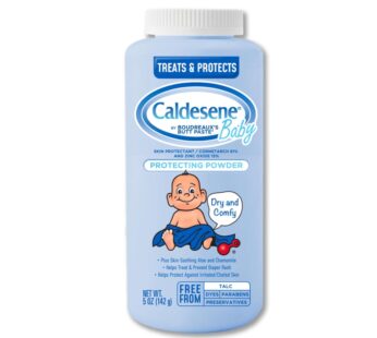 Caldesene Cornstarch Baby Powder with Zinc Oxide, Talc-Free Baby Powder, 5 Oz, 6 Pack