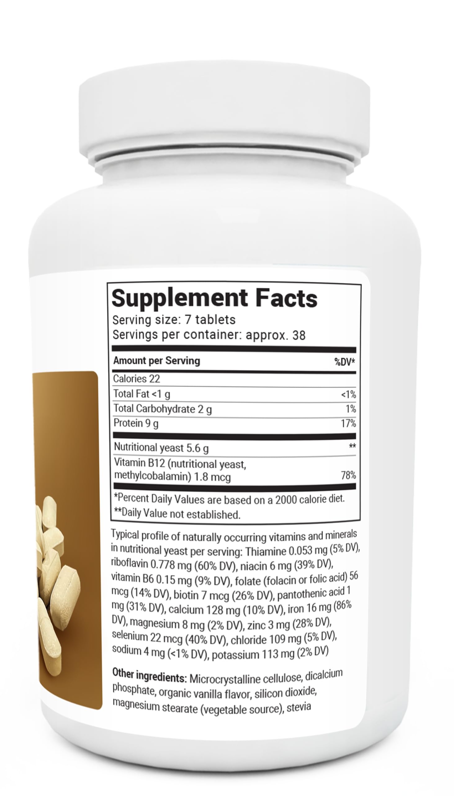 Dr. Berg Nutritional Yeast Tablets ? Natural B12 Added - All 8 B Vitamin Complex ? Organic Vanilla Flavor - 270 Vegan Tablets Dietary Supplements - Image 2