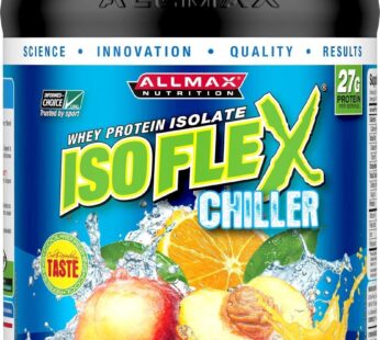 ALLMAX Nutrition – ISOFLEX Whey Protein Powder, Whey Protein Isolate, 27g Protein, Citrus Peach Sensation, 2 Pound