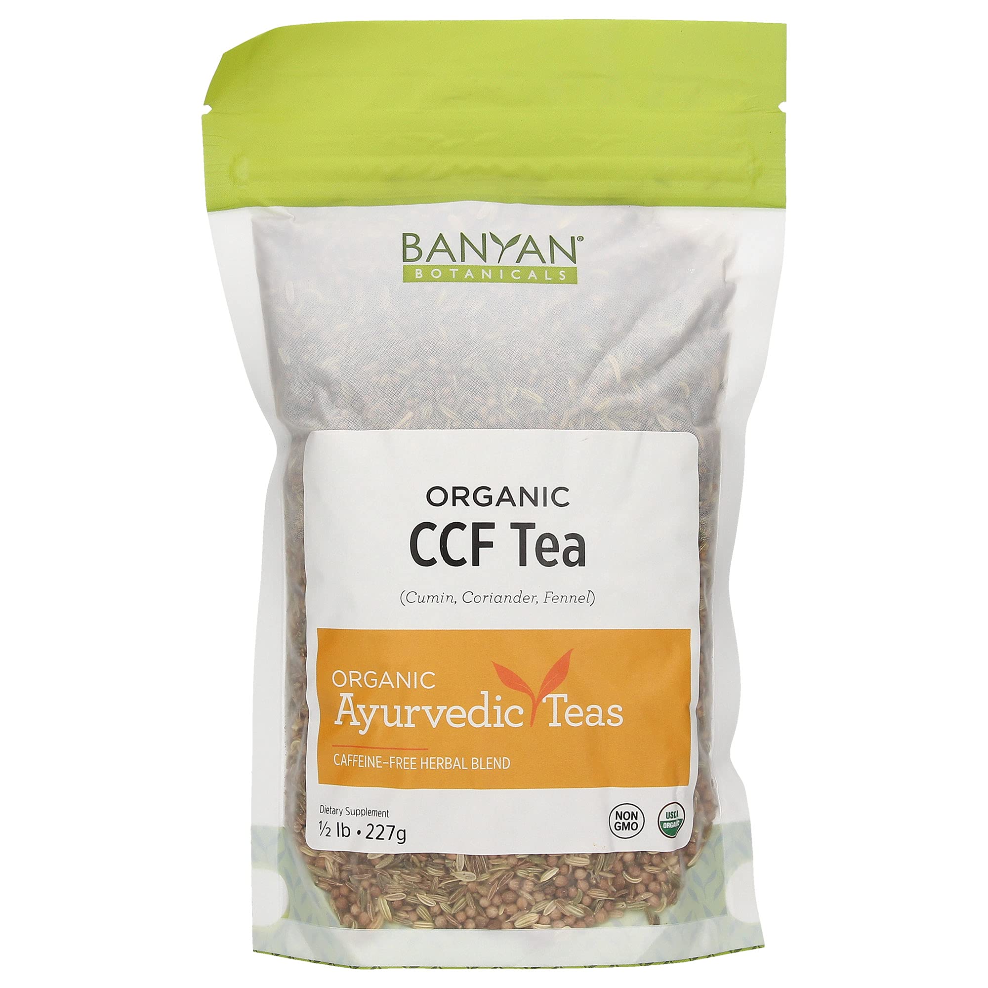 Banyan Botanicals CCF Tea (Cumin, Coriander, Fennel) - USDA Organic - Digestive Tea to Support Natural Detoxification (1/2 lb)