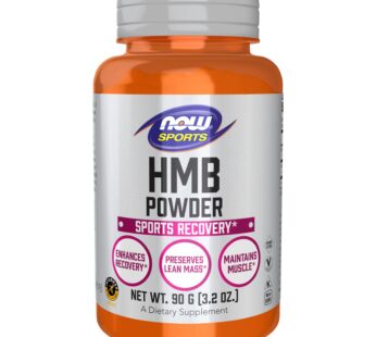 NOW Sports Nutrition, HMB (?-Hydroxy ?-Methylbutyrate)Powder, Sports Recovery*, 90 Grams