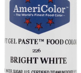 AmeriColor Soft Gel Paste Food Color, 6-Ounce, Bright White