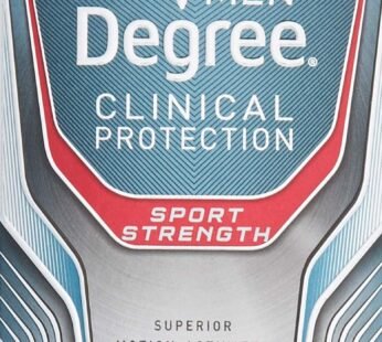 DEGREE Men Clinical Protection Sport Strength Antiperspirant & Deodorant, 1.7 Ounce, Pack of 3 (Packaging may vary)