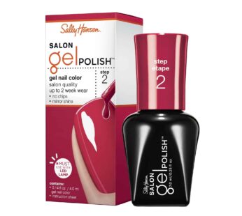 Sally Hansen Salon Gel Polish Nail Lacquer, Red My Lips, 0.14 Fl Oz