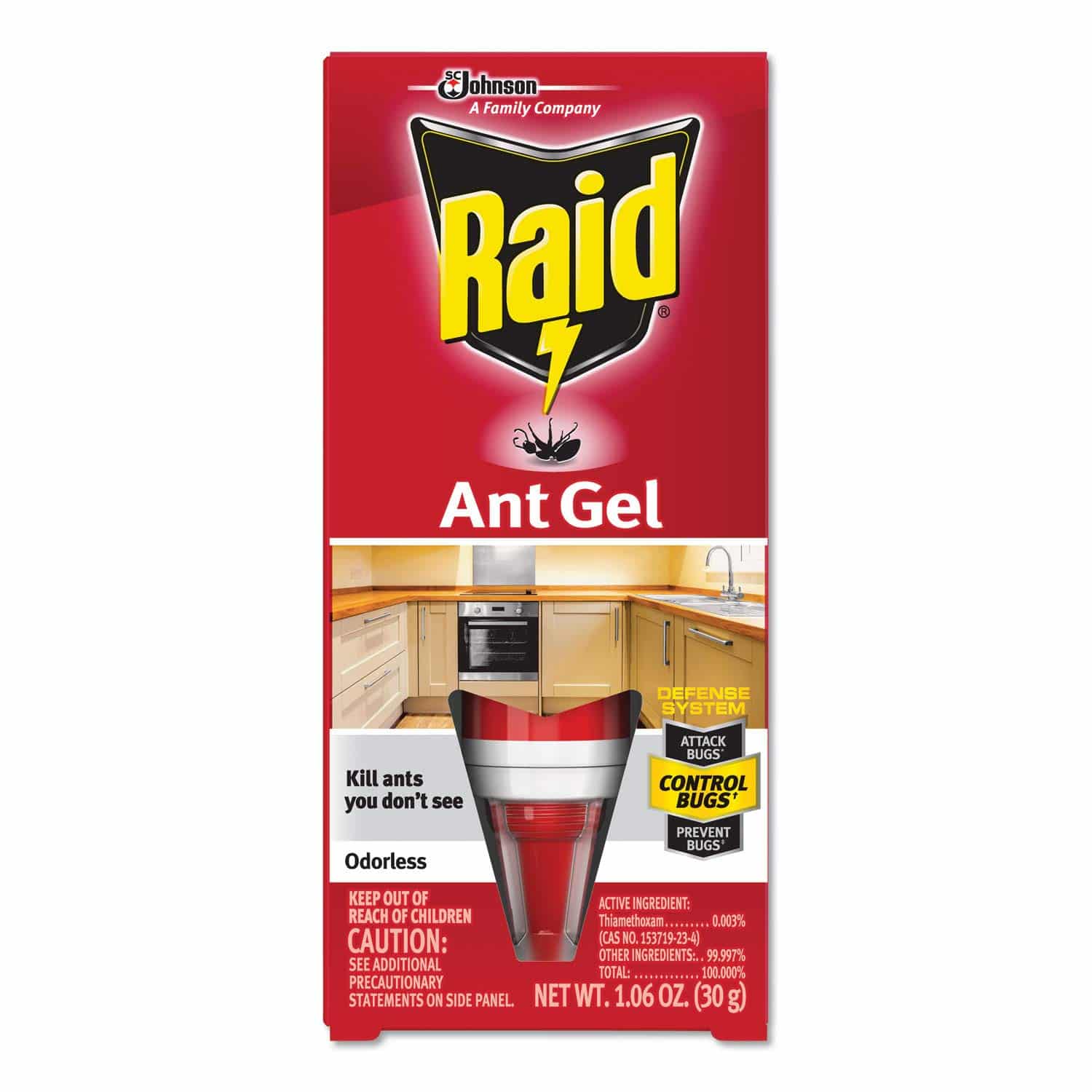 Raid Ant Gel, Kills Ants You Don't See 1.06 Ounce (Pack of 1)