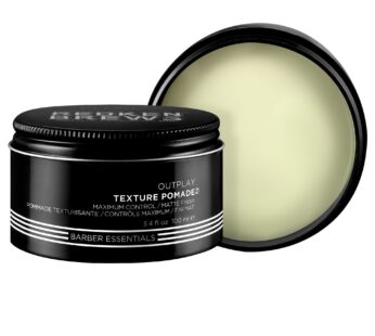 Redken Brews Texture Pomade For Men | Men’s Hair Pomade | Maximum Strong Hold | Natural Matte, Low Shine Finish | No Crunch Styling and Sculpting | For All Hair Types | 3.4 Ounce