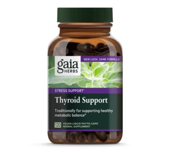 Gaia Herbs Thyroid Support – Made with Ashwagandha, Kelp, Brown Seaweed, and Schisandra to Support Healthy Metabolic Balance and Overall Well-Being – 120 Vegan Liquid Phyto-Capsules (40-Day Supply)