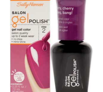 Sally Hansen Salon Gel Polish Nail Lacquer, Cherry, Cherry Bang, Bang, 0.14 Fl Oz