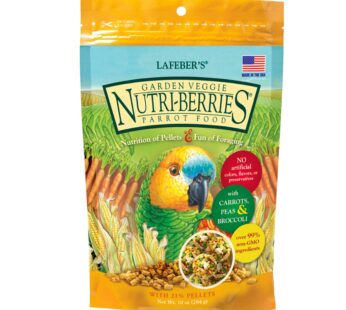 Lafeber’s Gourmet Garden Veggie Nutri-Berries for Parrots 10 oz Bag