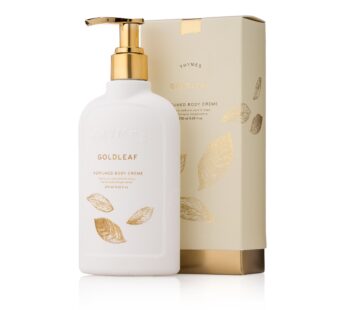 Thymes Goldleaf Perfumed Body Cr?me – Moisturizing Body Cream – Shea Butter Body Lotion with Vitamin E, jojoba Oil, and Honey for Skin Care Routine – Body and Hand Lotion for Women & Men (9.25 fl oz)