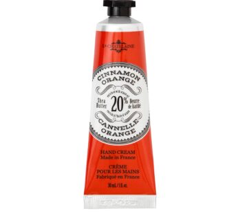 La Chatelaine 20% Shea Butter Hand Cream, Organic Argan Oil, Vitamin E, Moisturizing, Nourishing, Natural, Extra-Rich Lotion, Made in France, 1 oz / 30ml (Cinnamon Orange)