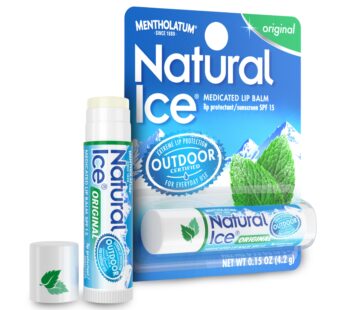 Natural Ice Original SPF 15 Medicated Lip Balm – 12 Count Pack