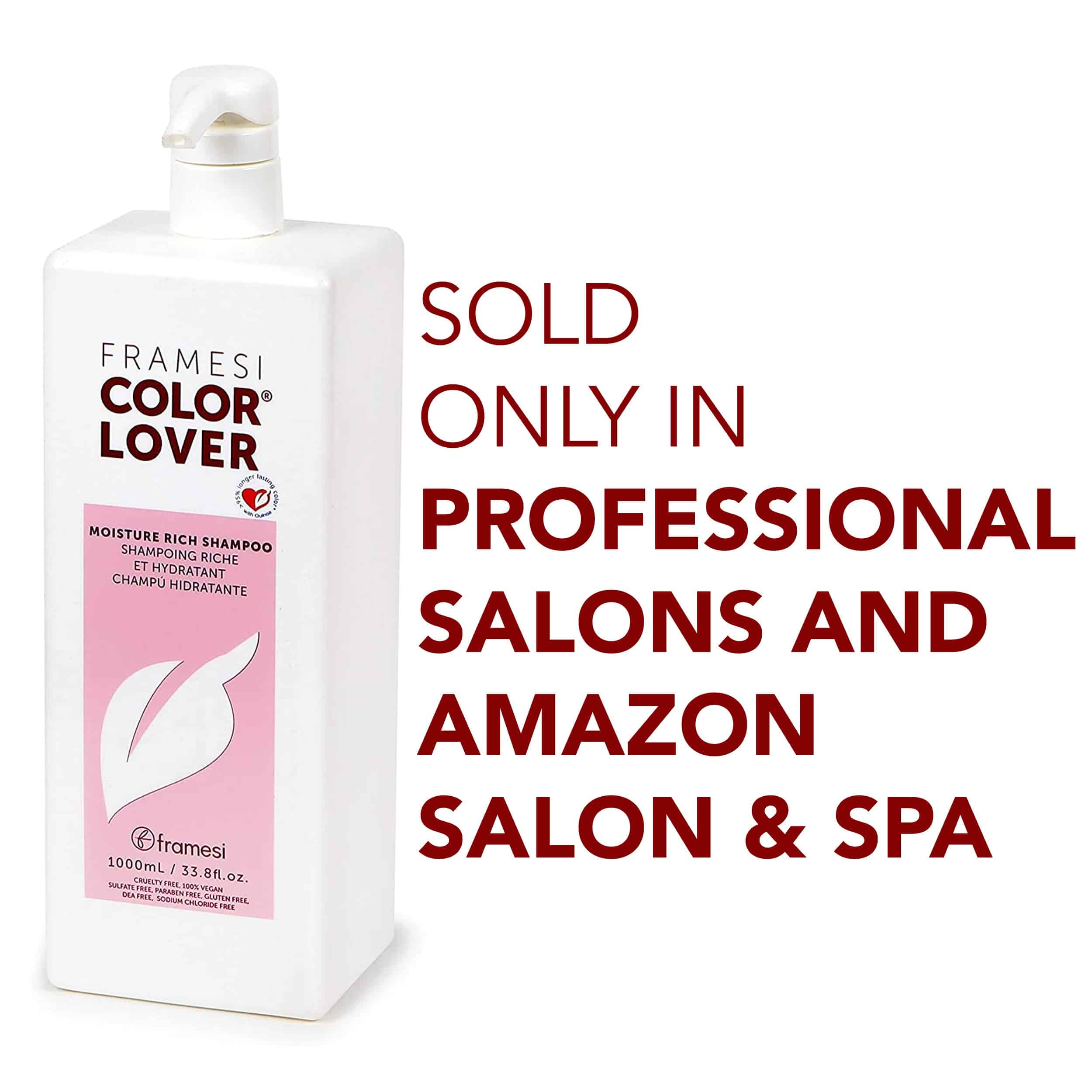 FRAMESI Color Lover Moisture Rich Shampoo, Sulfate Free with Quinoa & Aloe Vera, Color Treated Hair, Fresh, 33.81 Fl Oz - Image 5