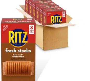 Ritz Fresh Stacks Whole Wheat Crackers, 6 – 11.6 oz Boxes (48 Stacks)
