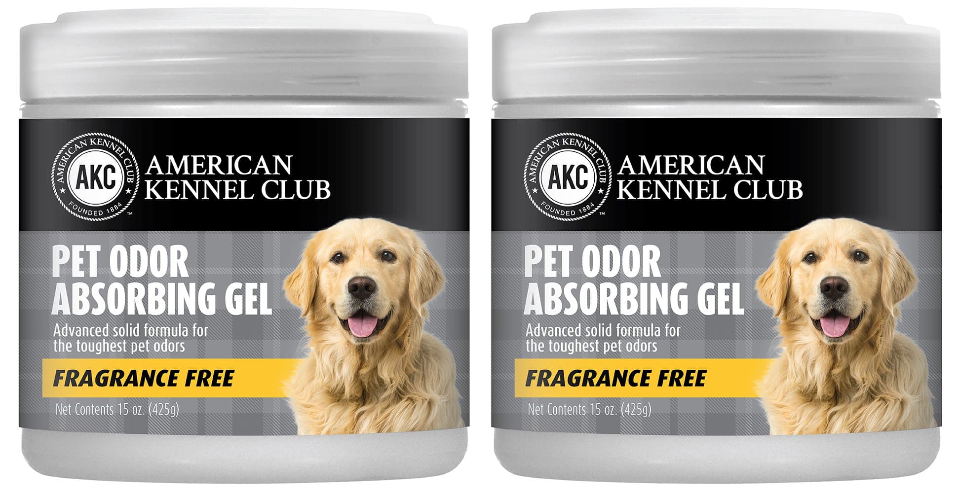 SMELLS BEGONE Pet Odor Absorber Gel - Air Freshener & Odor Eliminator - Formulated for The Toughest Pet Odors - Fragrance Free - 15 Ounce - 2 Pack