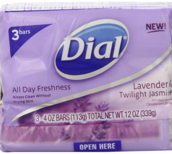 Dial Antibacterial Deodorant Soap Lavender & Twilight Jasmine – 3 CT
