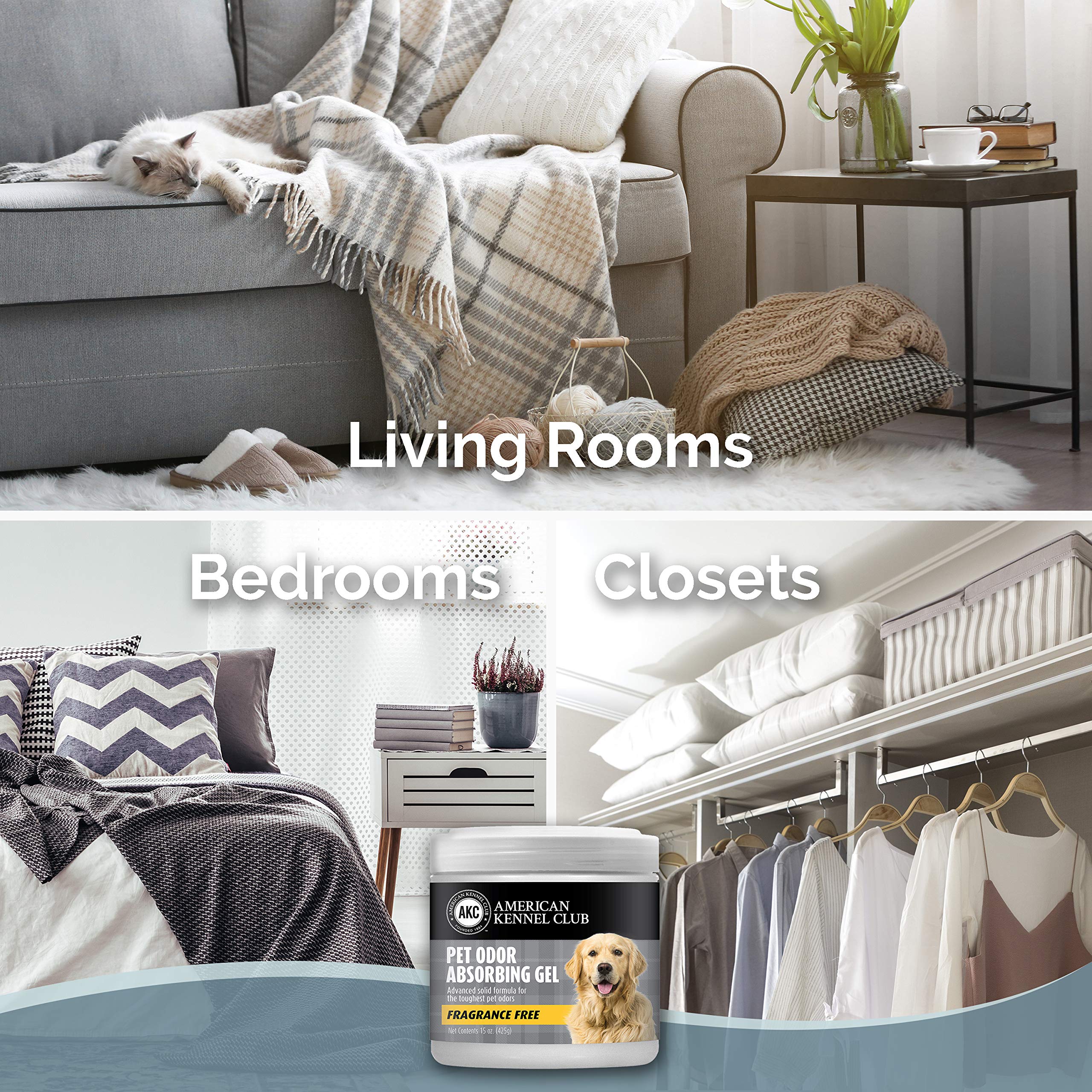 SMELLS BEGONE Pet Odor Absorber Gel - Air Freshener & Odor Eliminator - Formulated for The Toughest Pet Odors - Fragrance Free - 15 Ounce - 2 Pack - Image 7