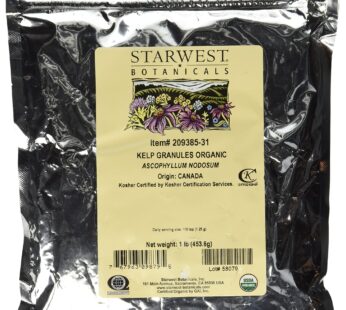 STARWEST BOTANICALS Organic Kelp Granules,1 Pound