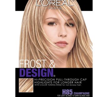 L’Oreal Paris Frost and Design Cap Hair Highlights For Long Hair, H85 Champagne, 1 kit