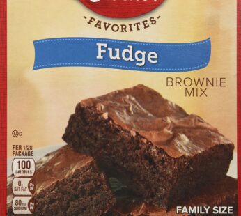 Betty Crocker Fudge Brownie Mix Family Size 18.3oz. (Pack of 4)