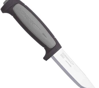 Morakniv Craftline Robust Fixed-Blade Knife with Carbon Steel Blade and Combi-Sheath, 3.6 Inch