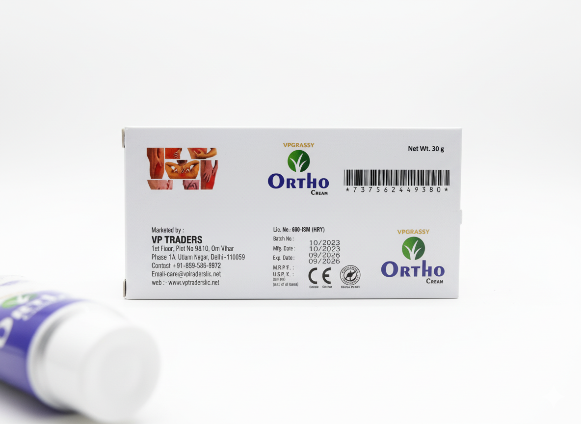 VPGRASSY Ortho Cream 30gm | Fast Relief for Joint Pain, Knee Pain, Back Pain & Muscle Stiffness | Ayurvedic Pain Relief Cream - Image 6