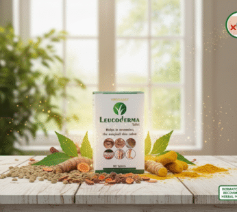 VPGRASSY LeugoBye Tablets 60 Count | Ayurvedic Tablets for Leucoderma & Vitiligo | Supports Natural Skin Pigmentation & Melanin Production