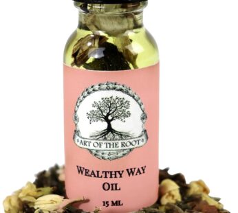 Wealthy Way Oil 1/2 oz | Handmade with Herbs & Essential Oils | Money Drawing, Wealth & Success Rituals | Hoodoo, Conjure, Wiccan & Pagan