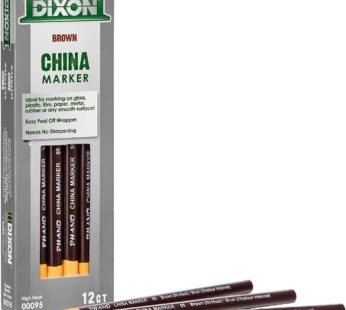 DIXON Industrial Phano Peel-Off China Marker Pencils, High Heat, Brown, 1 (00095)(Pack of 1)