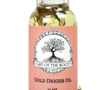 Gold Digger Oil by Art of the Root | Handmade with Herbs & Essential Oils | Conjure, Wiccan, Hoodoo, Pagan & Magick Intentions | Love, Attraction, Wealth & Money Rituals