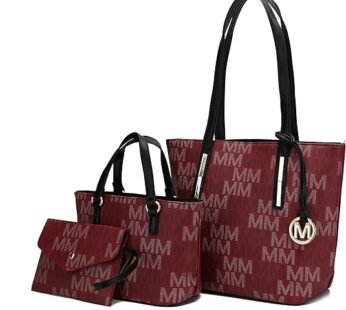 MKF Collection Satchel Bag for Women, Shoulder bag, Small Tote bag & Wristlet Purse Vegan Leather Handbag by Mia K