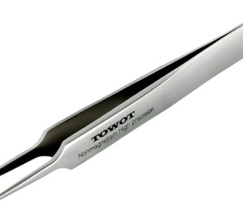 Precision Tweezers, Stainless Steel Pointed Ultrafine Tweezers for Craft, Electronics, Soldering, Experimental Work, Jewelry-Making, Non-Magnetic Industrial Tweezers, by TOWOT